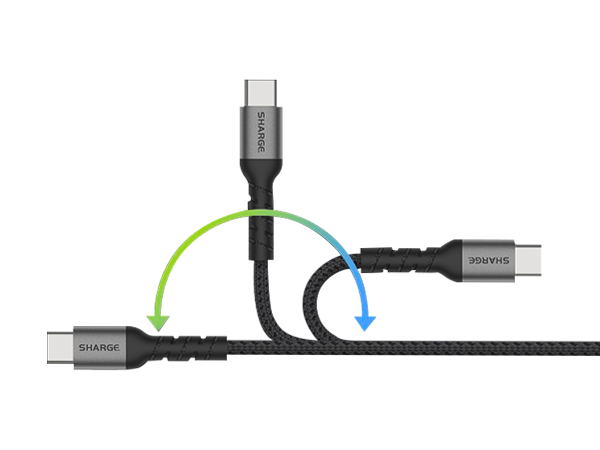 SHARGE Braided C to C Cable (240W/100W)