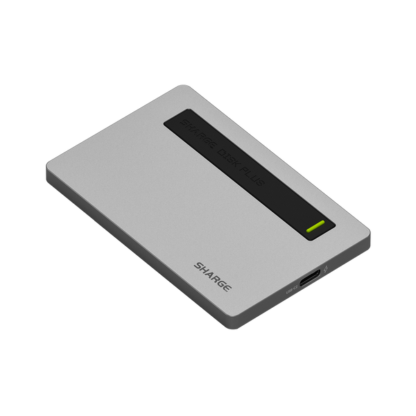SHARGE Disk Plus (0.24"thin, 10Gbps, 4TB, Built-in USB-C Cable)
