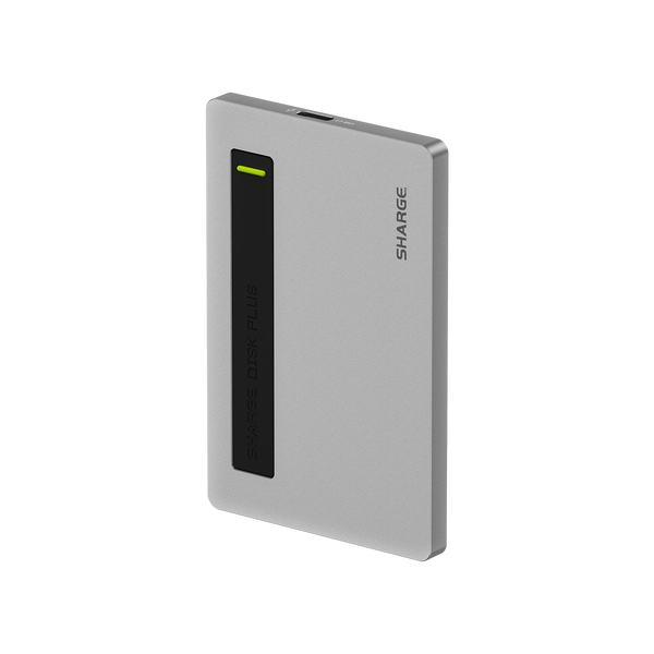 SHARGE Disk Plus (0.24"thin, 10Gbps, 4TB, Built-in USB-C Cable)